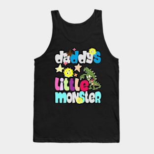 Daddys little monster youth Tank Top